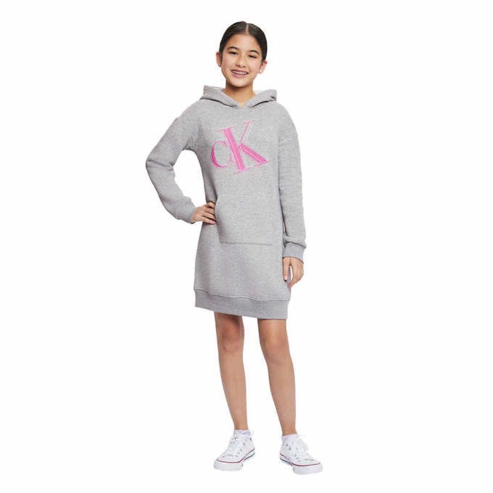 NWT Calvin Klein Jeans Youth Hoodie Dress S (7/8)